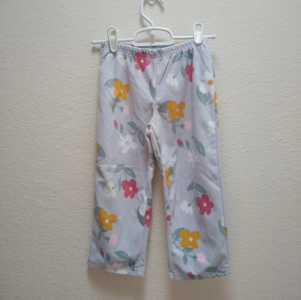 Carter's 2 Piece Fleece Floral PJs Set 4t